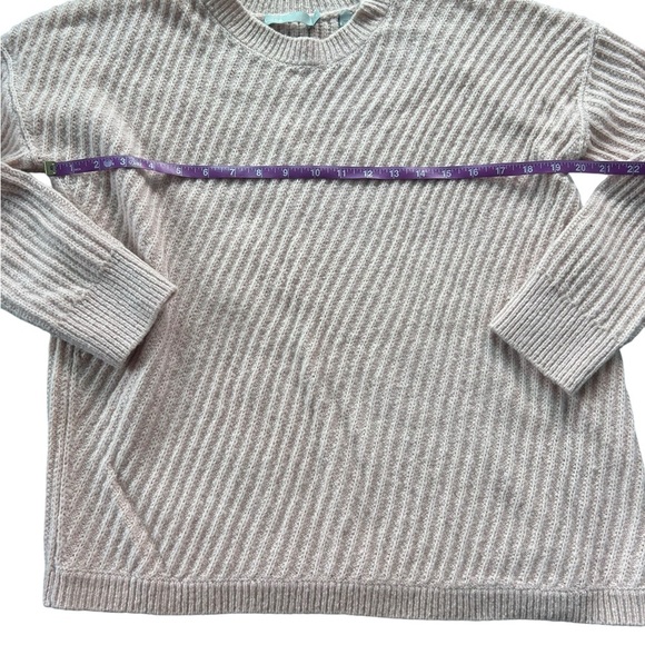 Vince Side Slit Crew Neck Sweater Pullover pink Blush Size XS Wool - Picture 8 of 12